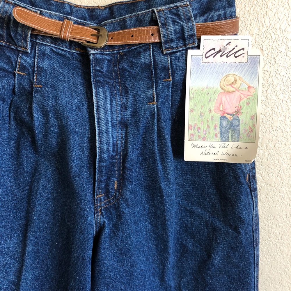 RARE Chic Vintage 70s High Rise Denim Western Jeans - Picture 3 of 7